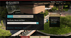 Desktop Screenshot of library.willamette.edu