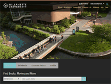 Tablet Screenshot of library.willamette.edu